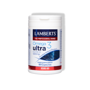 Produkto nuotrauka | Omega-3 Ultra Pure žuvų taukai 1300 mg | Lamberts Lietuva