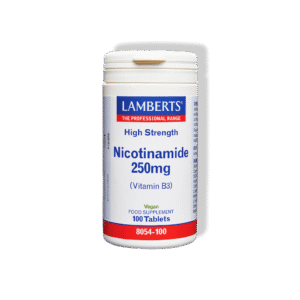 Produkto nuotrauka | Niacinas (vitaminas B3, nikotinamidas) 250 mg | Lamberts Lietuva