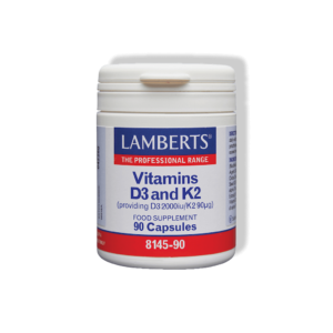Produkto nuotrauka | Vitaminas D3 2000 TV (50 µg) ir vitaminas K2 (90 µg) | Lamberts Lietuva